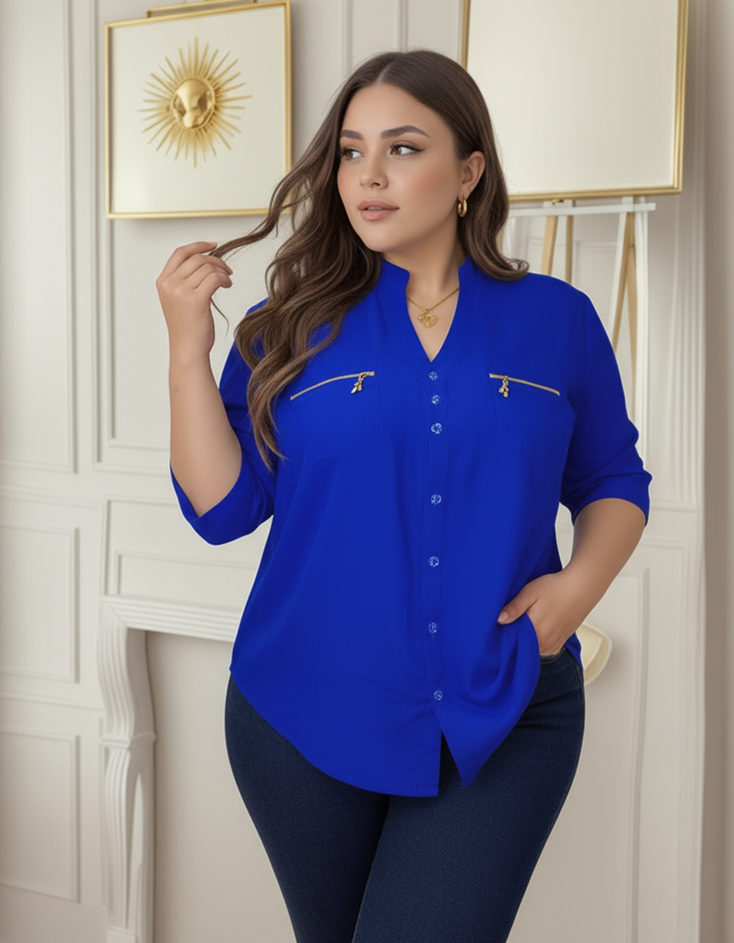 BLUSA CREMALLERA