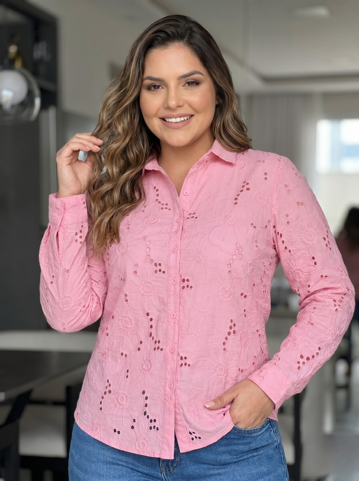 BLUSA CAMISON OJALILLO