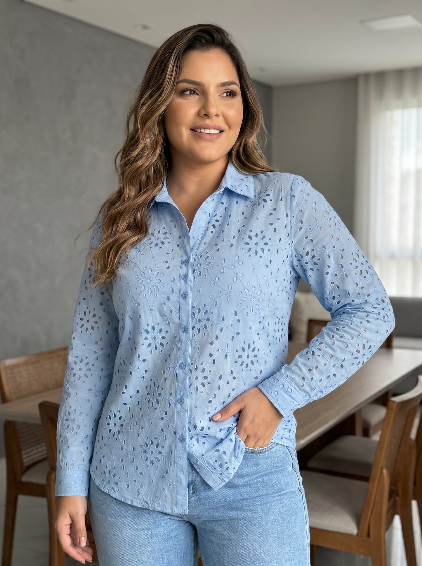 BLUSA CAMISON OJALILLO