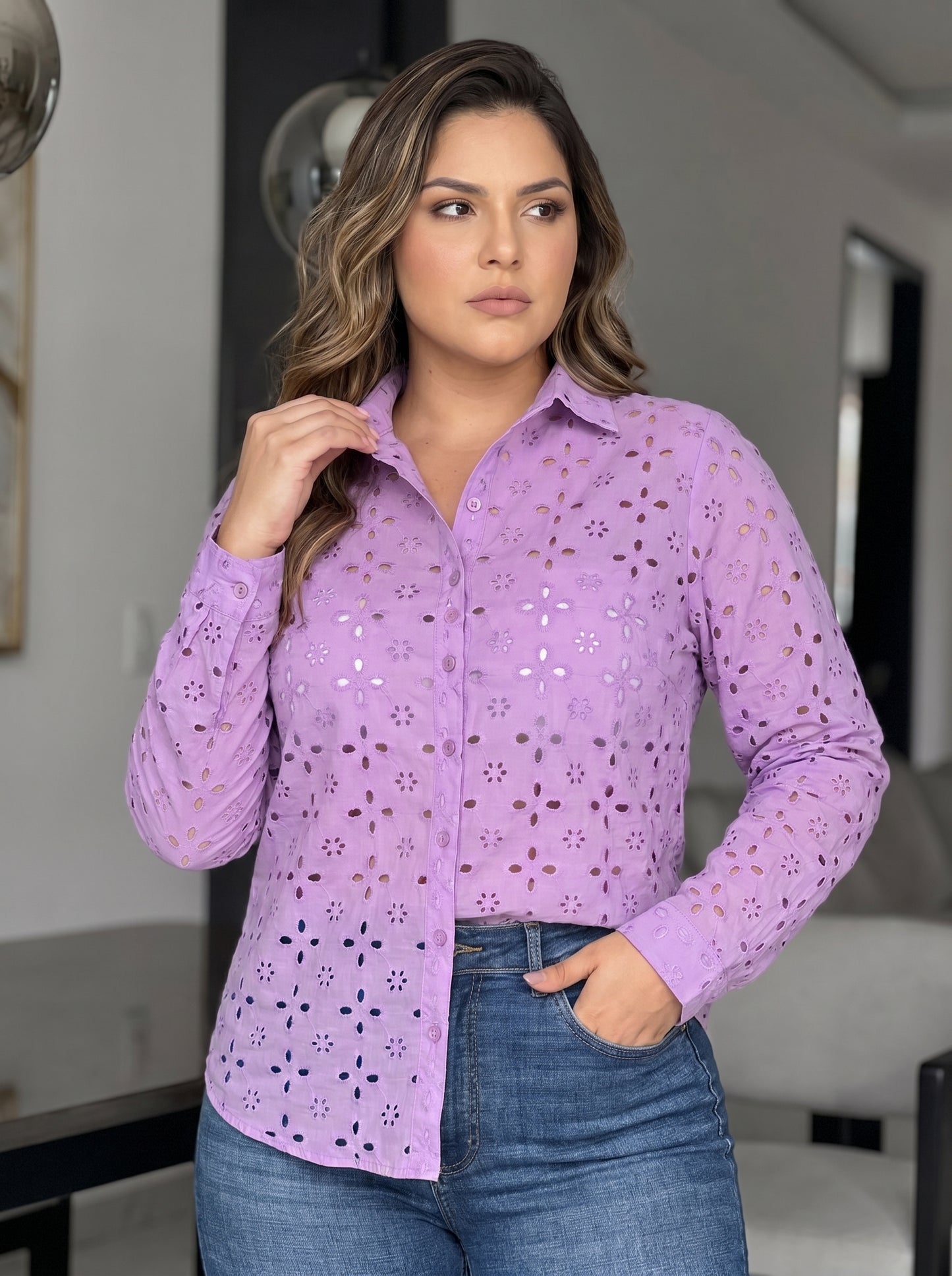 BLUSA CAMISON OJALILLO